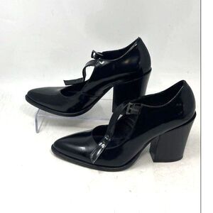 Jonak Paris Black Patent Leather Mary Jane Heels - Size EU 38